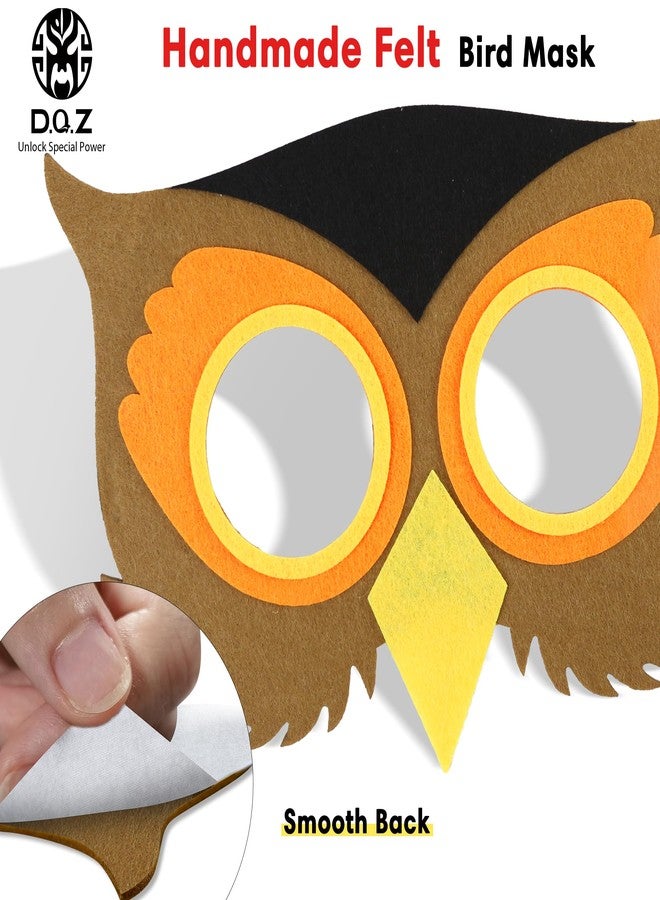 D.Q.Z Double-Sided Bird Wings Owl Costume for Kids Dress Up Clothes Feather Headband, Toddlers Eagle Animal Role Play Halloween (Grey) - Image 4
